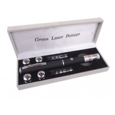 Зеленая лазерная указка BOB Laser BGP-3010-5 (532nm, 50mW, 2xAAA) + 5 насадок "Звездное небо"