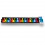 Гнучке піаніно-синтезатор для дітей BabySmile Music Rainbow MR49 (49 клавіш, портативний MIDI піаніно, USB 2.0, 14 мелодій, генератор ритму і акордів, колір веселка)