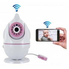 Видеоняня BabySmile Penguin Pink (датчик температуры, датчик влажности, датчик плача, колыбельные мелодии, порт Micro SD 128Gb, ночное видение, датчик движения, режим привлечения внимания ребенка)