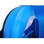 Детская панорамная маска для дайвинга и снорклинга BabySmile Black and Blue (черно-голубая, панорама 180, крепление для экшн камеры, трубка с клапаном системы "поплавок", анти-запотевание стекла)