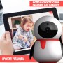 Видеоняня BabySmile Пингви P35 (датчик движения, угол обзора P355°, 2MPX, 1080P, ночное видение, панорамная и 3D навигация)