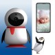 Видеоняня BabySmile Пингви P35 (датчик движения, угол обзора P355°, 2MPX, 1080P, ночное видение, панорамная и 3D навигация)