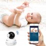 Видеоняня BabySmile Panda (автоматический поворот за ребенком, датчик движения, угол обзора P345°, 2MPX, 1080P, ночное видение, аудио двухсторонняя связь)