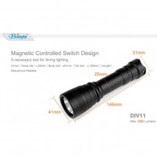 Подводный фонарь для подводной охоты Brinyte DIV11 CREE XM-L2 U4