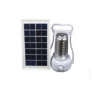 3 в 1 - Фонарь кемпинговый + Power Bank + внешняя солнечная панель (LED 35, регул. яркости, 220V)