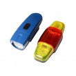 Велофара + задний фонарь для велосипеда KK830 ( 8LED/5LED, 3хAAA), синий