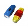 Велофара + задний фонарь для велосипеда KK830 ( 8LED/5LED, 3хAAA), черный