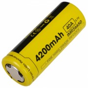 Аккумулятор литиевый Li-Ion IMR 26650 Nitecore 3.7V (4200mAh)