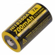 Аккумулятор литиевый Li-Ion IMR 18350 Nitecore 3.7V (700mAh)