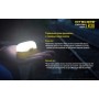 Фонарь Nitecore LR30 (HIGH CRI + RED LED, 205 + 45 люмен, 6 режимов, 1x18650), синий