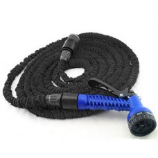 Шланг для полива Xhose PRO c пластиковыми соединителями 22,5 м., черный  