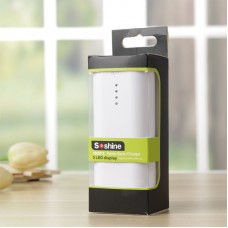 2 в 1 - Power Bank + зарядное устройство Soshine E4C (2x18650), белый