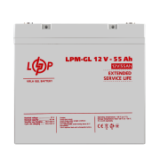 Аккумулятор гелевий LPM-GL 12V - 55 Ah