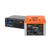Комплект резервного живлення LP(LogicPower) ДБЖ + літієва (LiFePO4) батарея (UPS В430VA + АКБ LiFePO4 640W)