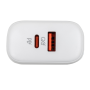Зарядка для телефону LogicPower 45W (Type-C+USB) QC + кабель (Type-C to Type-C) 45WCH