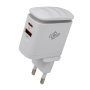Зарядка для телефона LogicPower 25W (Type-C+USB) QC3.0 PD + кабель (Type-C to Type-C) 25WCH