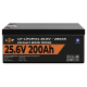 Акумулятор LP LiFePO4 24V (25,6V) - 200 Ah (5120Wh) (Smart BMS 100А) з BT пластик