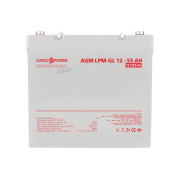 Акумулятор гелевий LP-GL 12V - 55 Ah Silver