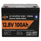 Акумулятор LP LiFePO4 12V (12,8V) - 100 Ah (1280Wh) (Smart BMS 100А) з BT пластик