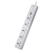 Мережевий фільтр (подовжувач) LogicPower (5x220V-2500W, 1xUSB-38W/PD/QC3.0, 1xType-C 20W, 1xUSB 18W)