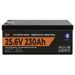 Акумулятор LP LiFePO4 25,6V - 230 Ah (5888Wh) (Smart BMS 150А) з BT пластик