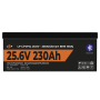 Акумулятор LP LiFePO4 25,6V - 230 Ah (5888Wh) (Smart BMS 150А) з BT пластик