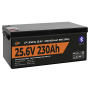 Акумулятор LP LiFePO4 25,6V - 230 Ah (5888Wh) (Smart BMS 150А) з BT пластик
