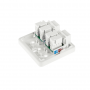 Розетка RJ-45 2-порта кат.5е UTP LP-114