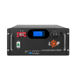 Акумулятор LP LiFePO4 51,2V - 120 Ah 6000Wh (Smart BMS 100A) с LCD RM AB RS485/CAN