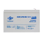 Акумулятор мультигелевий LPM-MG 12V - 7.2 Ah