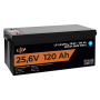 Акумулятор LP LiFePO4 25,6V - 120 Ah (3072Wh) (Smart BMS 100А) з BT пластик для ДБЖ